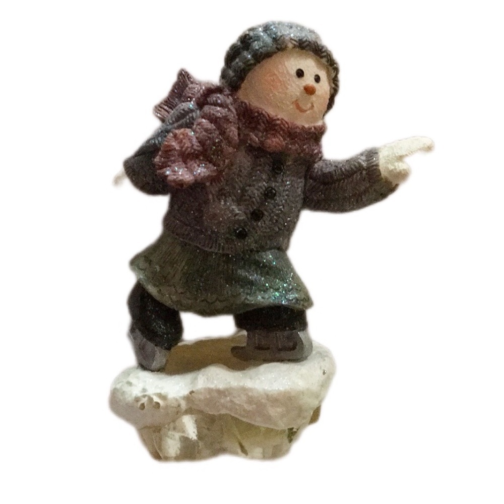 Charming Winter Figurine with Scarf